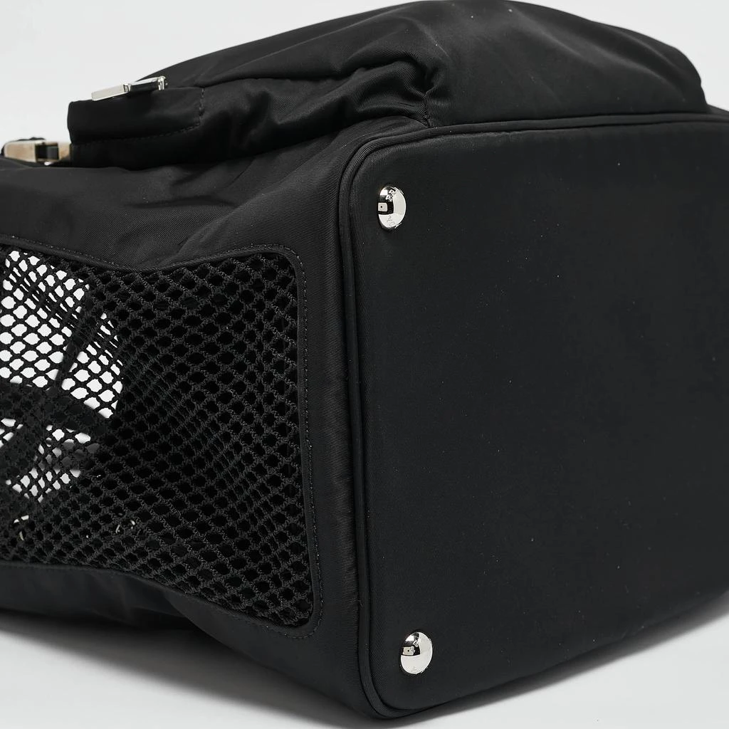 Prada Prada Black Re-Nylon and Leather Pet Bag 12
