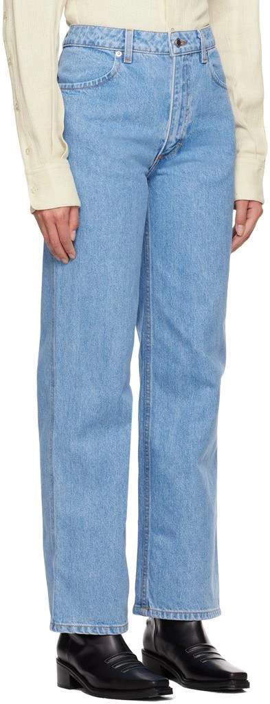 Eckhaus Latta Blue Wide Leg Jeans 2