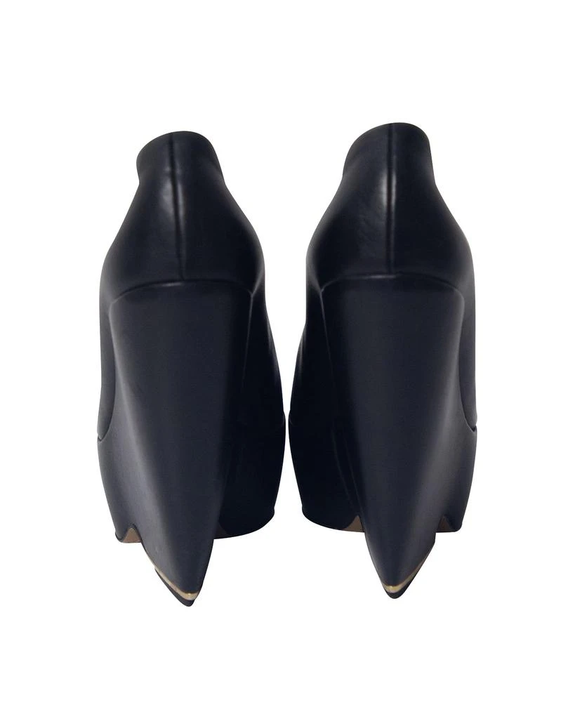 Nicholas Kirkwood Platform Wedge in Black Leather 4