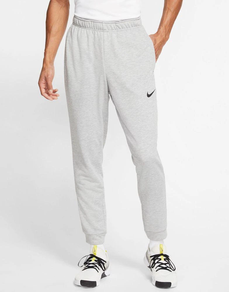 NIKE Nike Training Dri-FIT tapered fleece joggers in grey 1