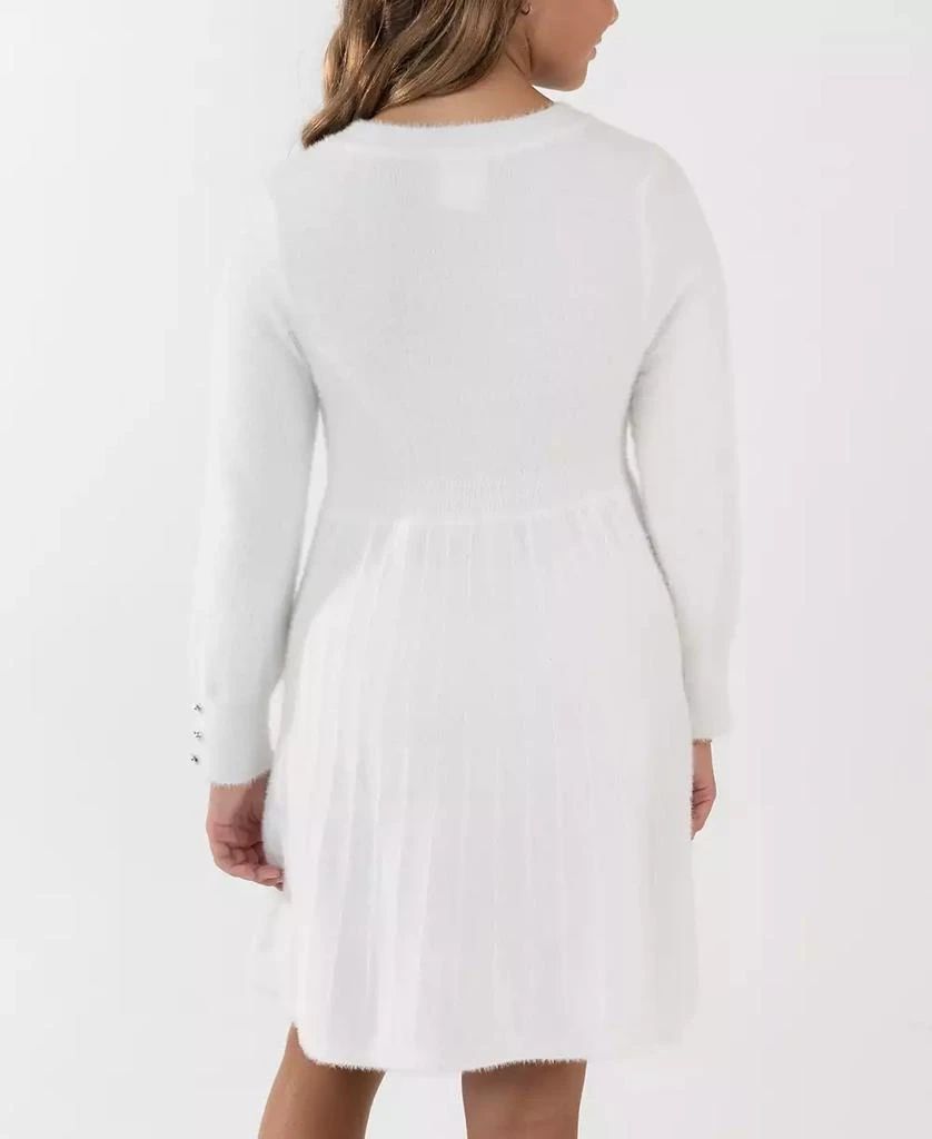 Rare Editions Girls
7-16 Long-Sleeves Pleated Sweater Dress 3