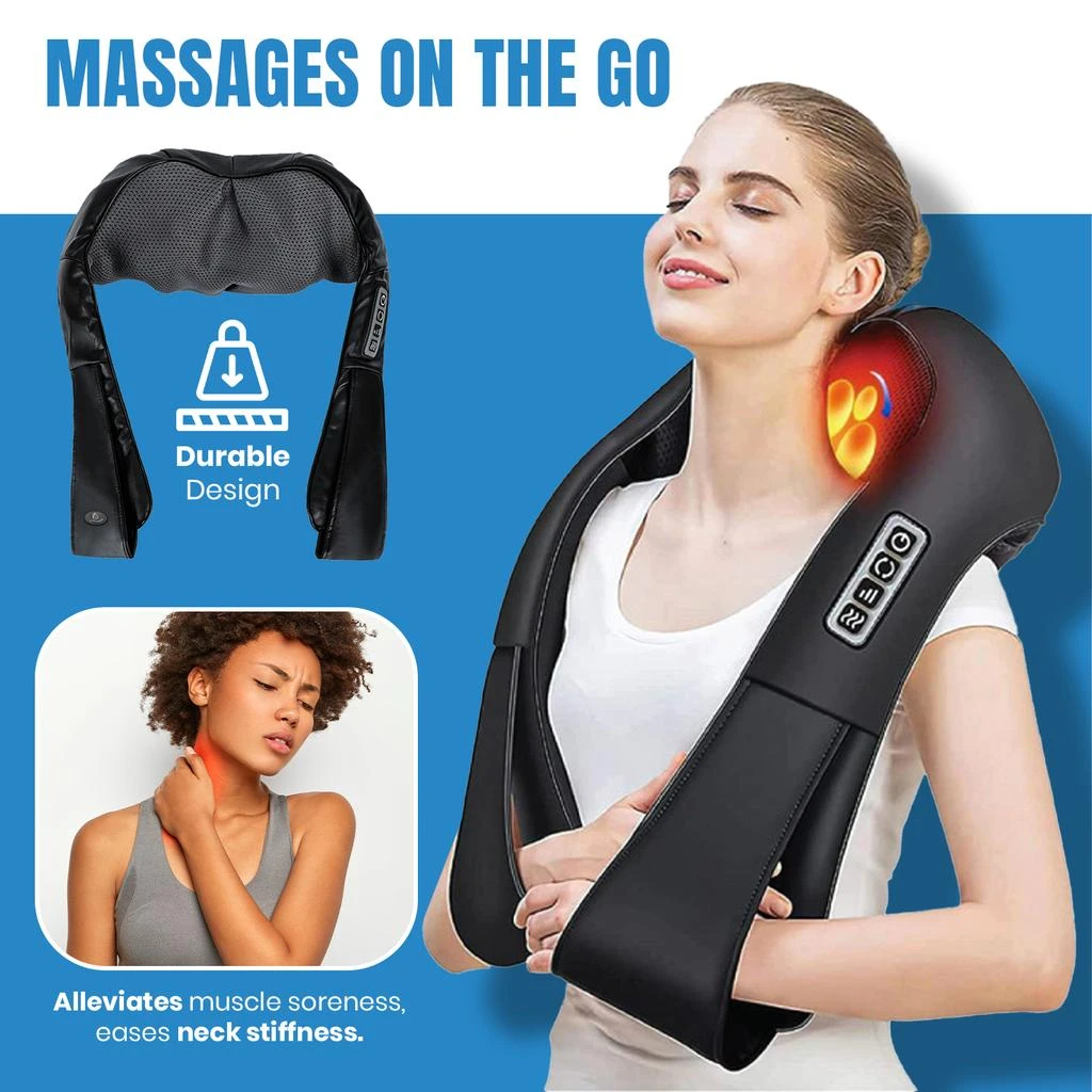 PURSONIC Pursonic 3D Shiatsu Heating Back and Neck Massager 3
