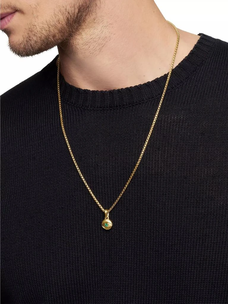 David Yurman Evil Eye Amulet in 18K Yellow Gold 7