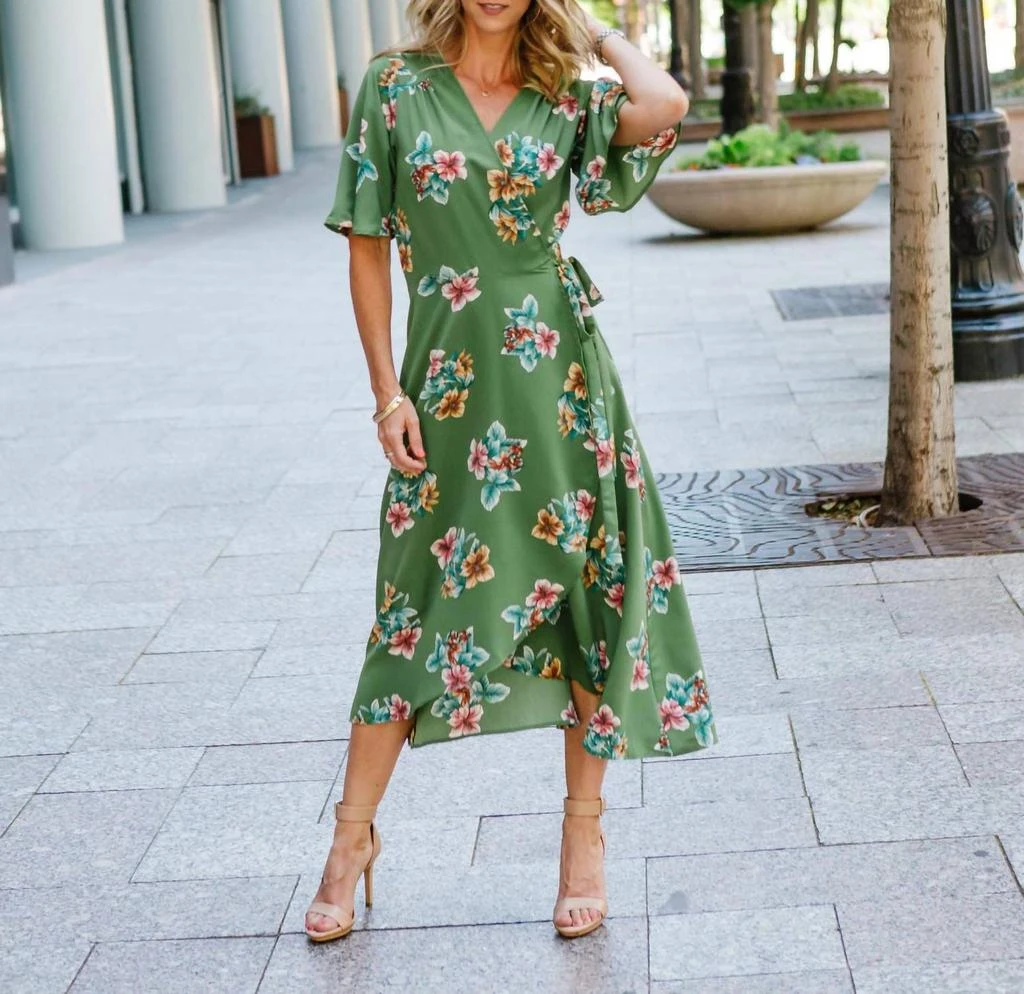 B Collection by Bobeau Orna Wrap Dress 1