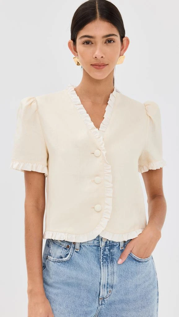 Reformation Bess Linen Top 6
