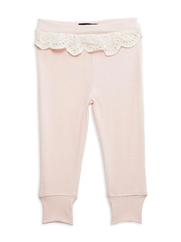 7 For All Mankind Baby Girl's 2-Piece Ribbed Top & Joggers Set 3