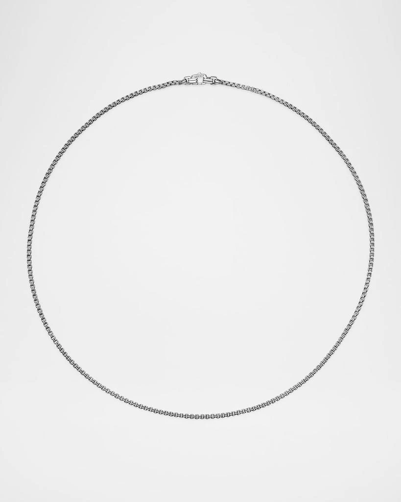 David Yurman Men's Double Box Chain Necklace in Silver, 2.6mm, 22"L 7