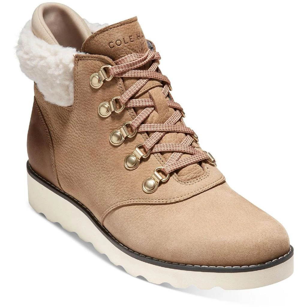 Cole Haan Nantucket Rugged Womens Leather Round Toe Hiking Boots 1