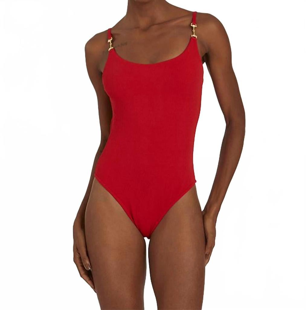 LENNY NIEMEYER New Body Snaffle Detail One Piece In Paprika