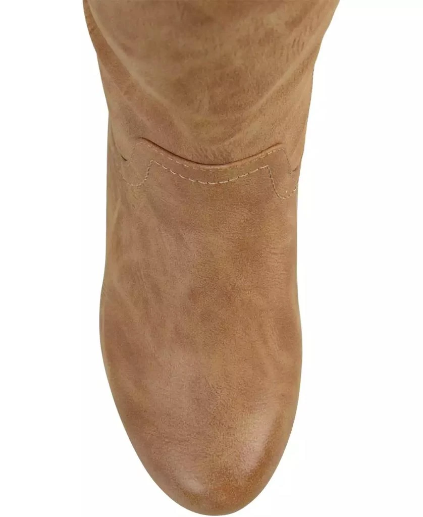 Journee Collection Women's Langly Knee High Wedge Boots 10