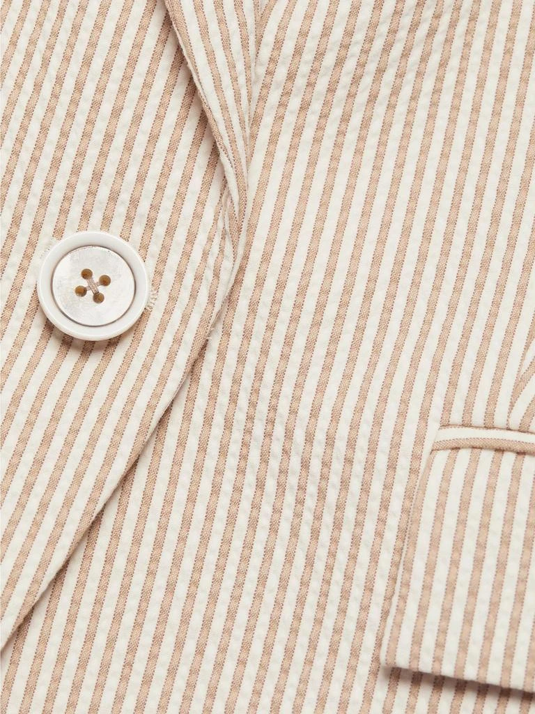 VERONICA BEARD Aaliyah Dickey Seersucker Ruched Blazer 7