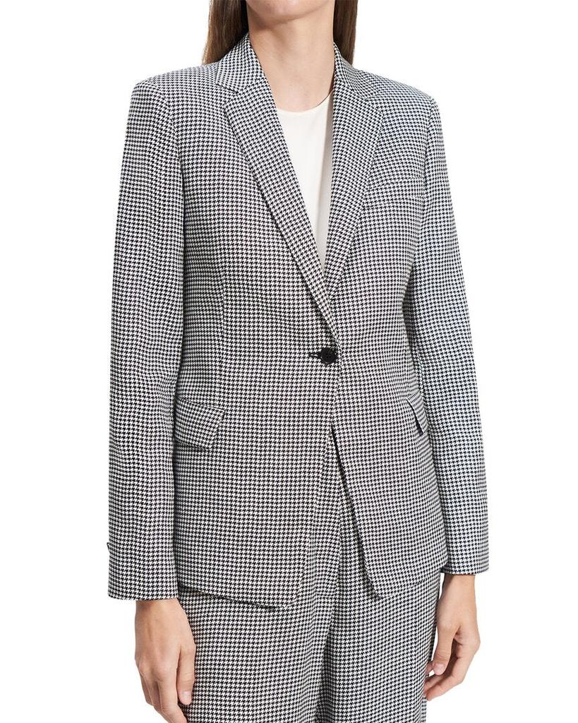 Theory Slim Fit Linen-Blend Blazer
