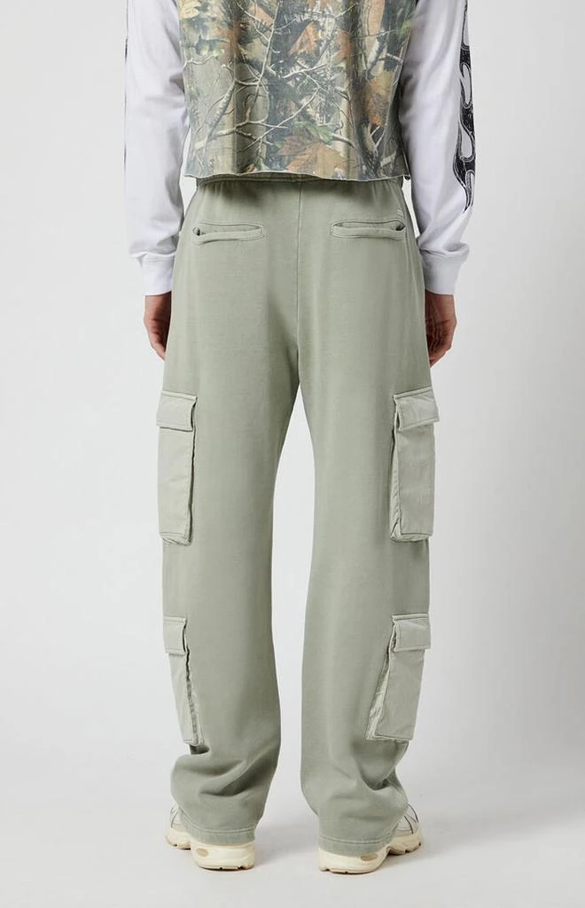 PacSun Gray Baggy Cargo Sweatpants 4