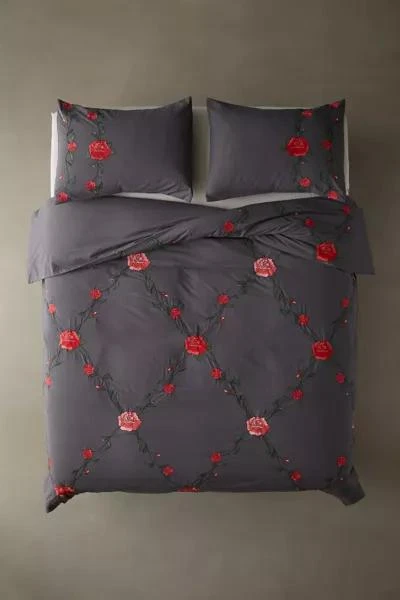 Urban Outfitters Secret Garden Embroidered Duvet Cover 3