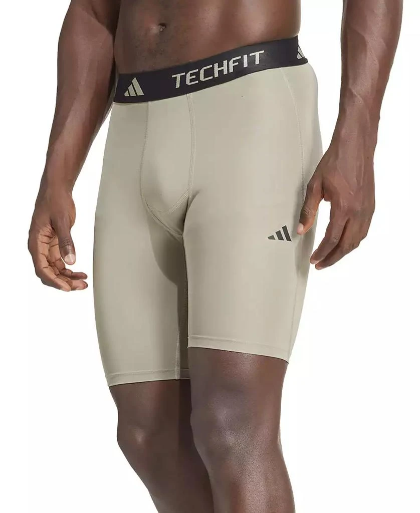 Adidas Men's Tech-Fit Logo Compression Shorts 1