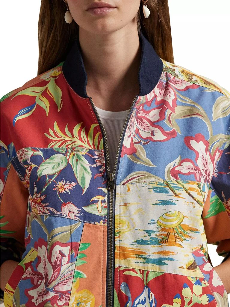 Ralph Lauren Tropical-Print Cotton Twill Bomber Jacket 5
