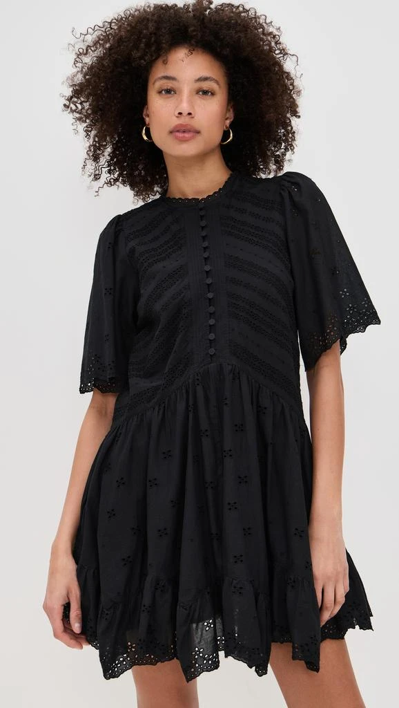 Madewell Eyelet Flutter Sleeve Mini Dress 1