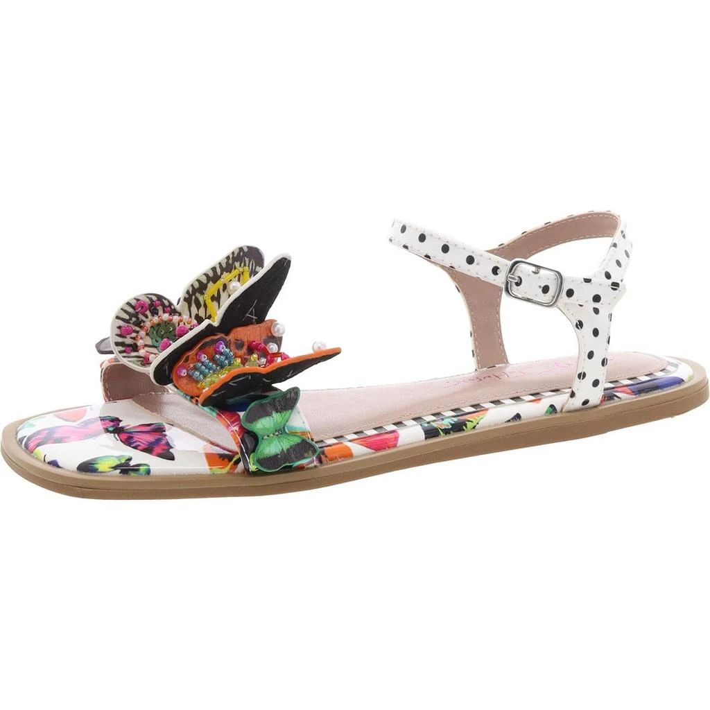 Betsey Johnson Dacie Womens Adjustable Square Open Toe Ankle Strap 1