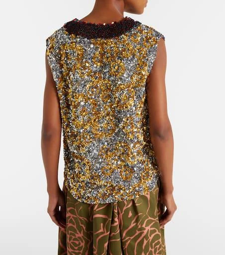 Dries Van Noten Sequined top 5
