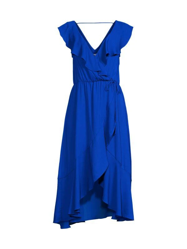 Socialite Ruffle Trim Wrap Dress 3