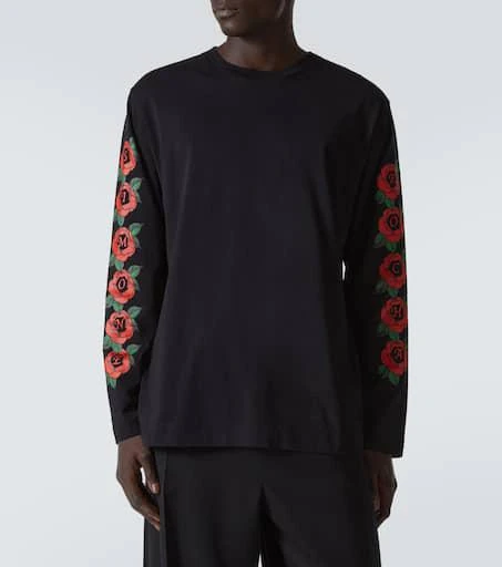 Simone Rocha Logo floral cotton jersey T-shirt 3