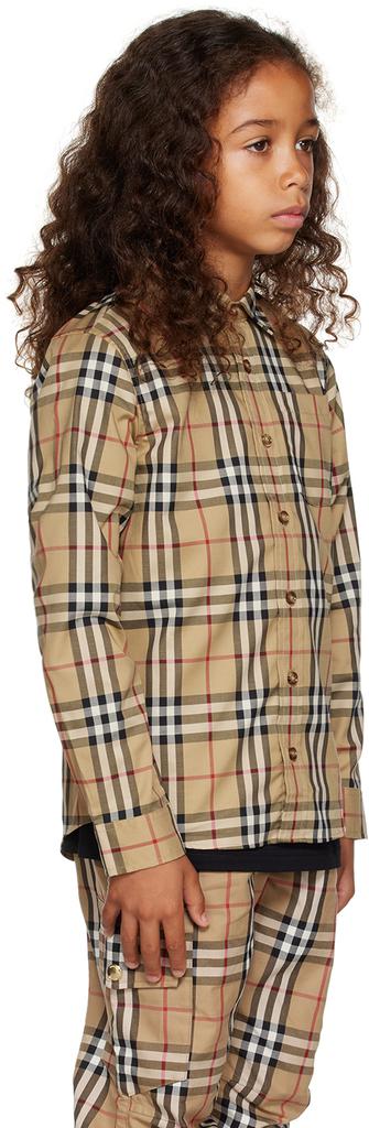 Burberry Kids Beige Vintage Check Shirt