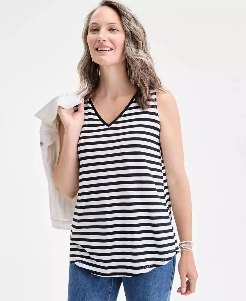 Style 
Co Women
s Printed V-Neck Tank, Exclusively at Macy
s 1