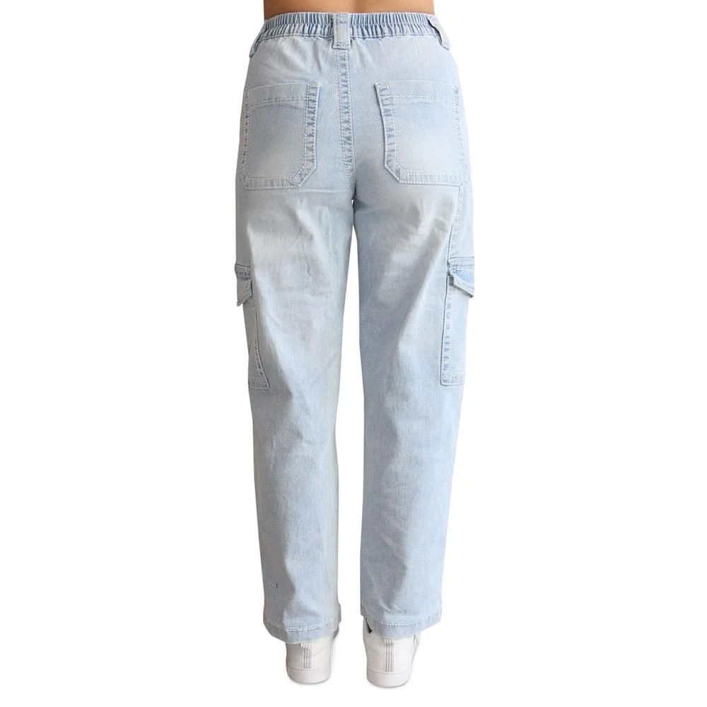 Almost Famous Crave Fame Juniors' High-Rise Heavy Stitch Cargo Jeans 2