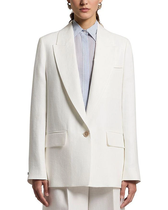 Peserico Linen Single Button Blazer