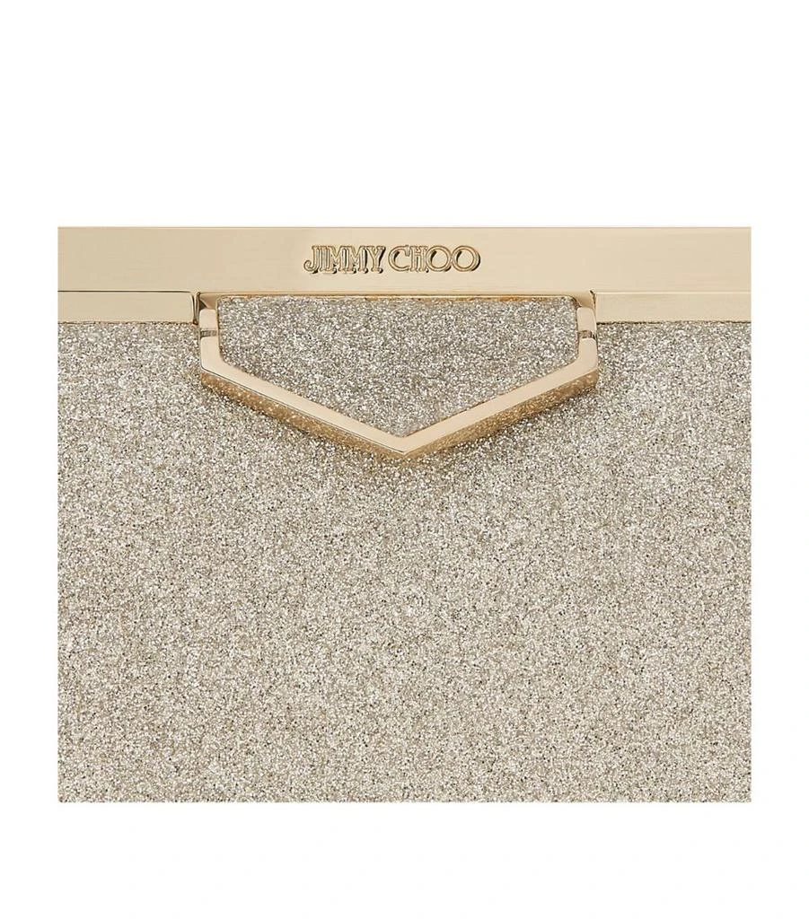Jimmy Choo Glitter Ellipse Clutch 4