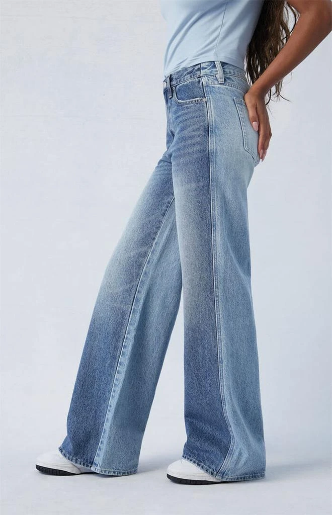PacSun Eco Two-Tone Mid Rise Baggy Jeans 4
