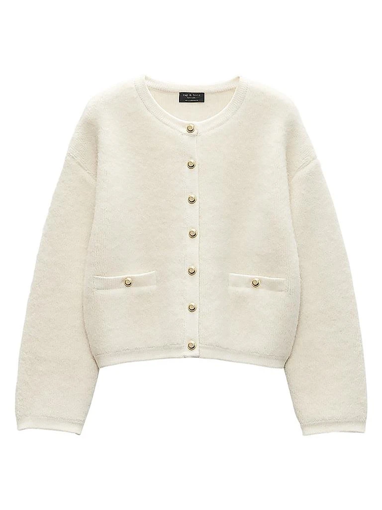 Rag & Bone Kaia Boucle Crewneck Cardigan 1