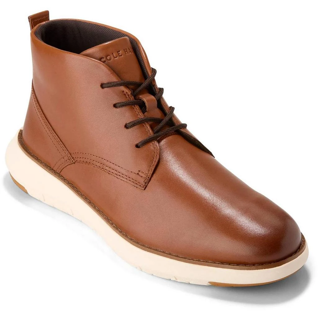 Shop Grand Remix Mens Lace-Up Faux Leather Chukka Boots on  display picture 1