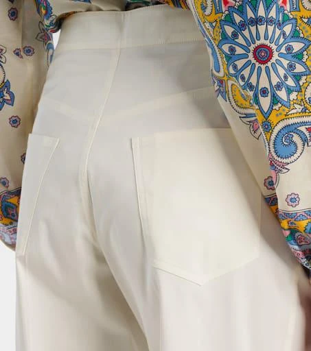 ETRO Cotton-blend wide-leg pants 6