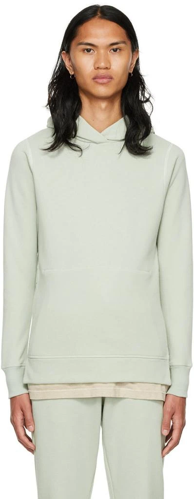 John Elliott Green Hooded Villain Hoodie 1
