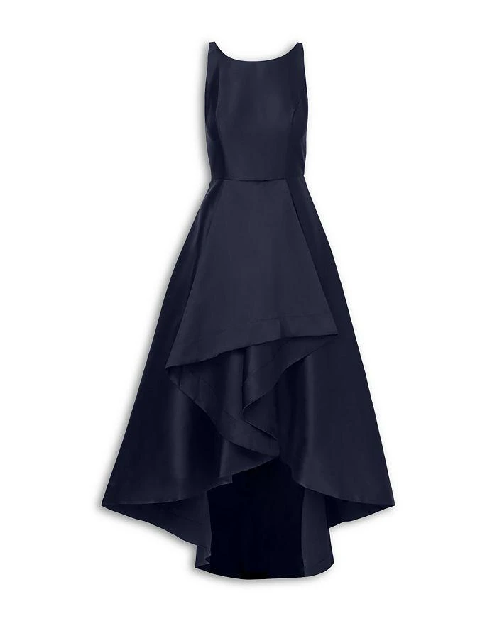 Adrianna Papell Mikado High Low Gown 6