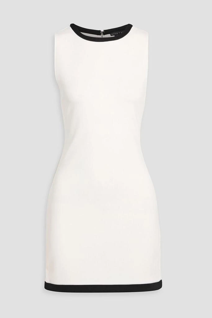 Alice + Olivia Wynell scuba mini dress