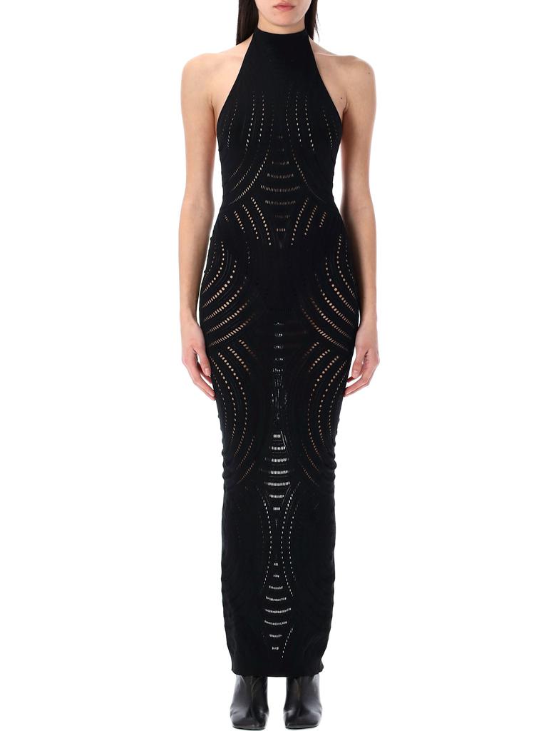 Misbhv Mesh Halterneck Long Dress