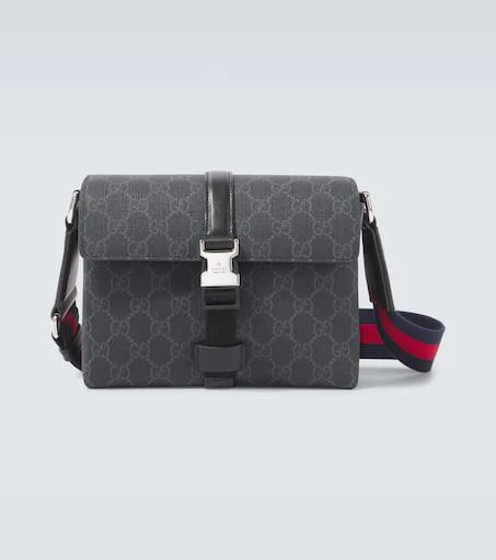 Gucci GG Mini leather-trimmed crossbody bag 1