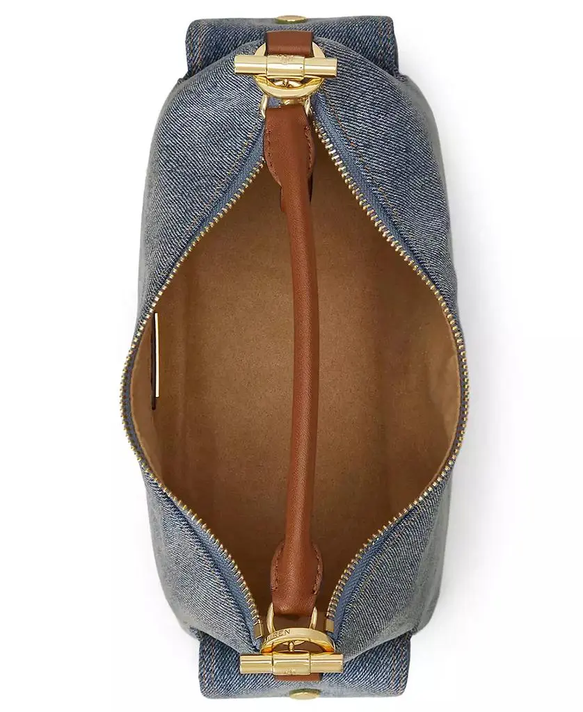 Ralph Lauren Blaike Small Washed Denim Slim Shoulder Bag 6