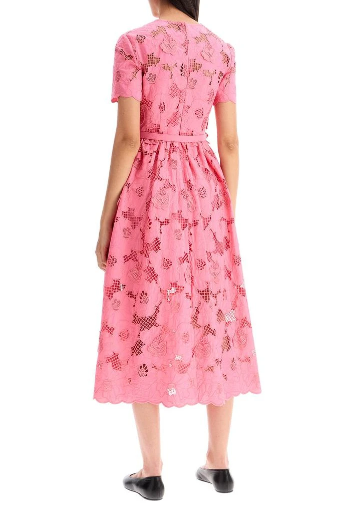 Self Portrait midi lace dress in seven 3