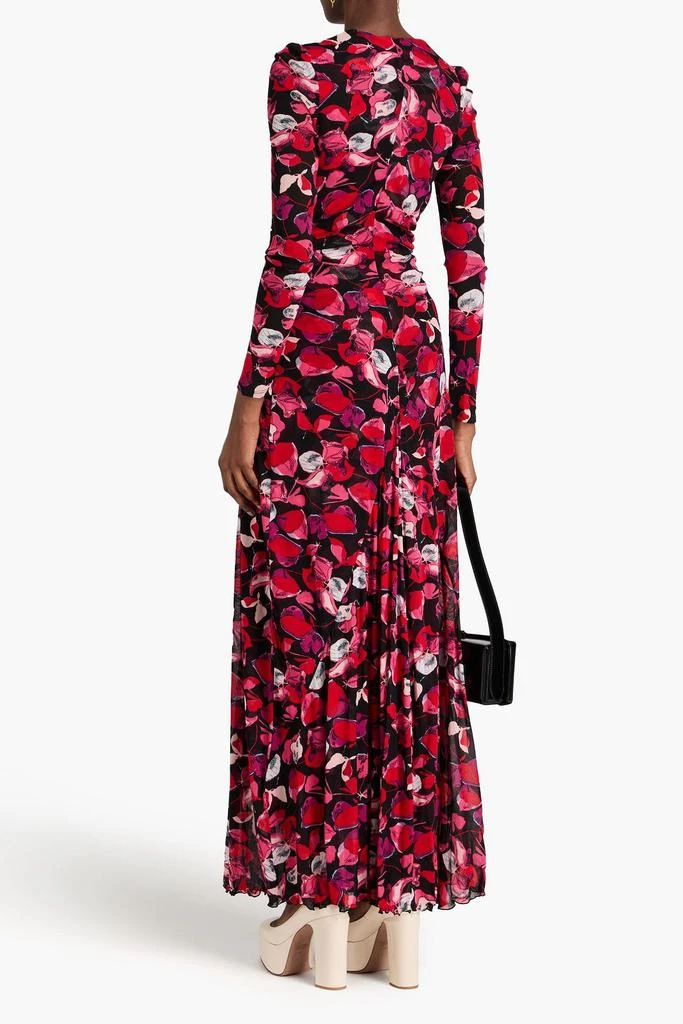 Diane von Furstenberg Adara floral-print mesh maxi dress 3