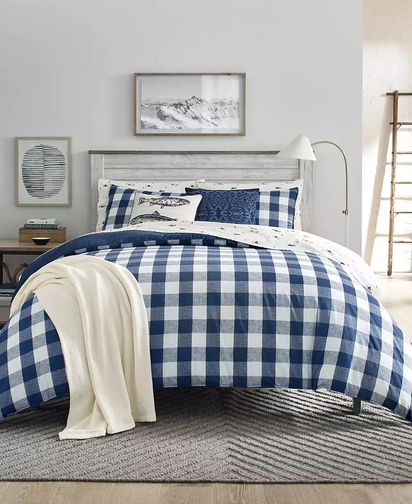 Eddie Bauer Lakehouse Plaid 3-Pc. Duvet Cover Set 1