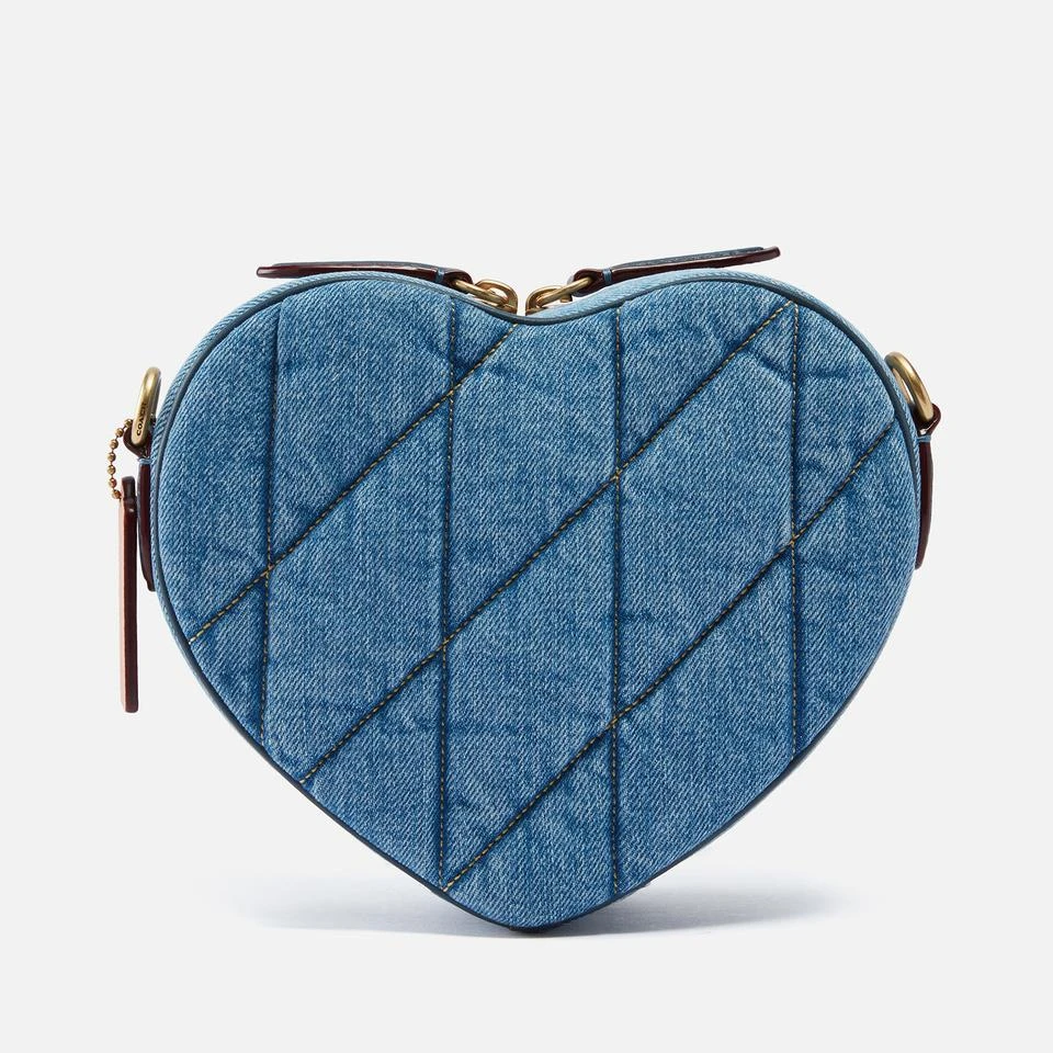 Coach Coach Quilted Heart Denim Crossbody Bag 3