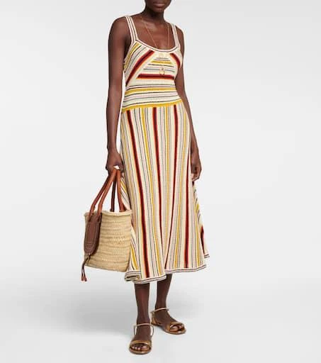 Zimmermann Vitali stripe crochet midi dress 2