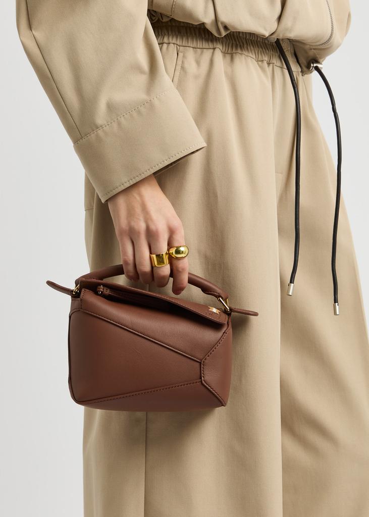 Loewe X Suna Fujita Puzzle Edge Hamster mini leather cross-body