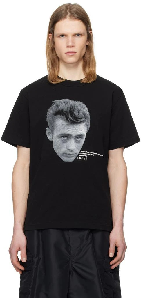 Sacai Black James Dean T-shirt 1