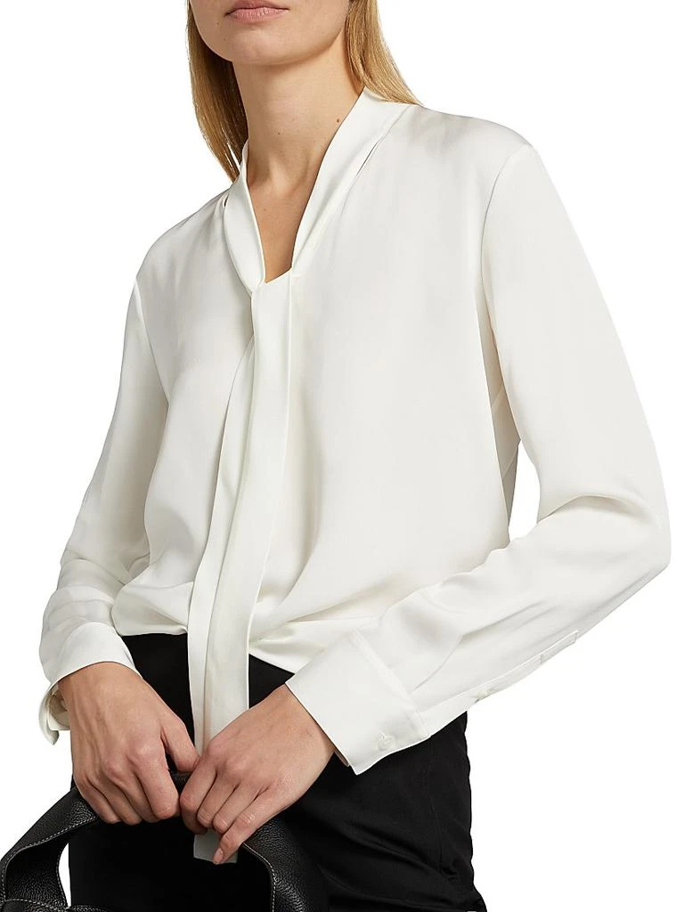 Theory Silk Tie-Neck Blouse 6