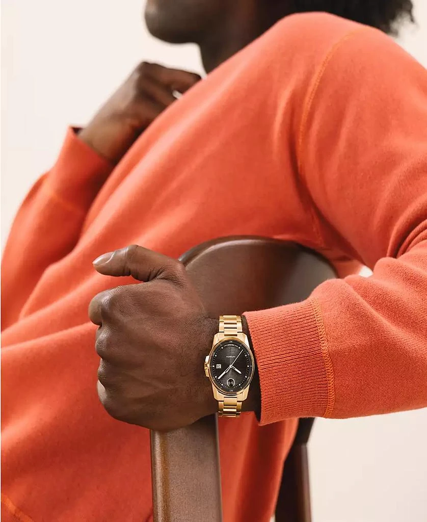 Movado Men's Bold Verso Swiss Automatic Ionic Plated Light Gold Steel Watch, 41mm 4
