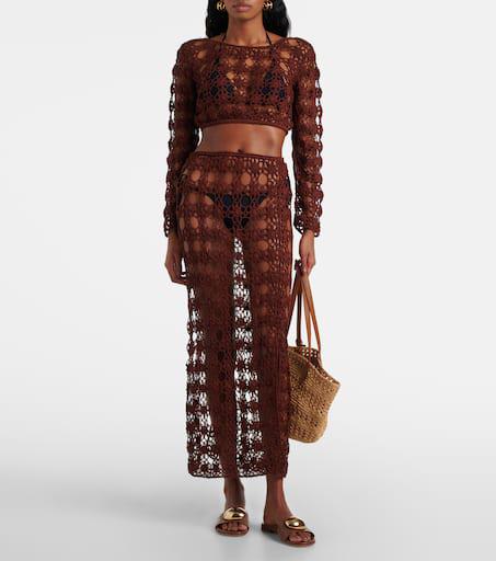 ANNA KOSTUROVA Bella crochet cotton crop top